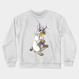 Bobtail BunnyCat: Cinnamon Lynx Point (White) Crewneck Sweatshirt